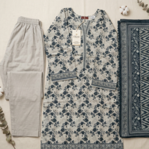 Luxury Fashion in Rich Royal Grey & Blue